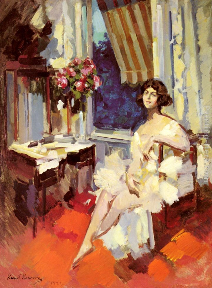 Constantin Alexeievitch Korovin A Ballerina In Her Boudoir